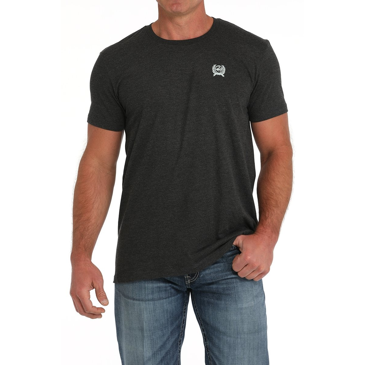 Cinch Men's Short Sleeve Tee Shirt- Black