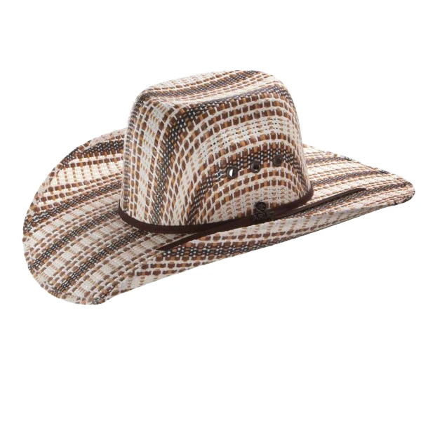 Ariat Youth Straw Western Hat - Black/Brown/Tan/Ivory