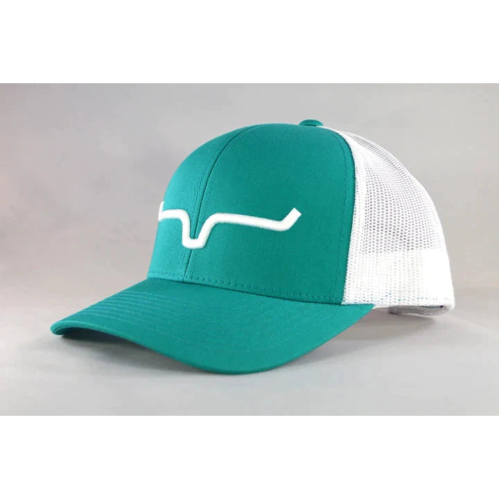 Kimes Weekly Trucker Ball Cap - Teal/White - Irvine Tack & Western Wear