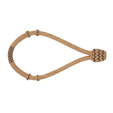 Weaver 1/4" Rawhide Bosal - Natural/Black Tracr