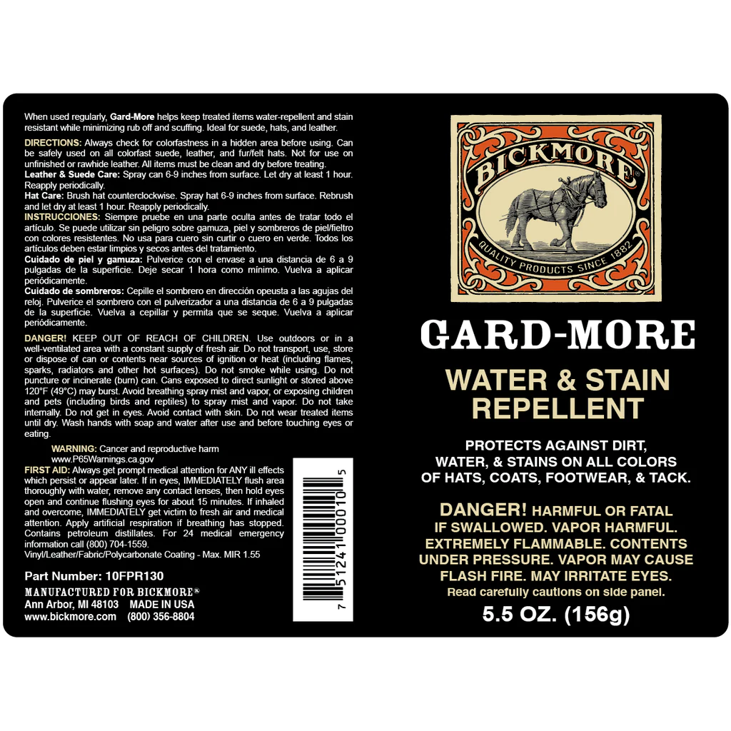 Bickmore Gard-More Water & Stain Repellent 5.5 oz.
