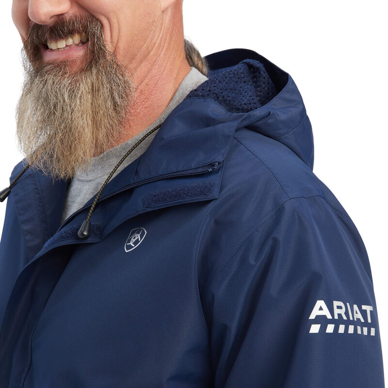 Ariat Mens Rebar Stormshell H2O Jacket Navy