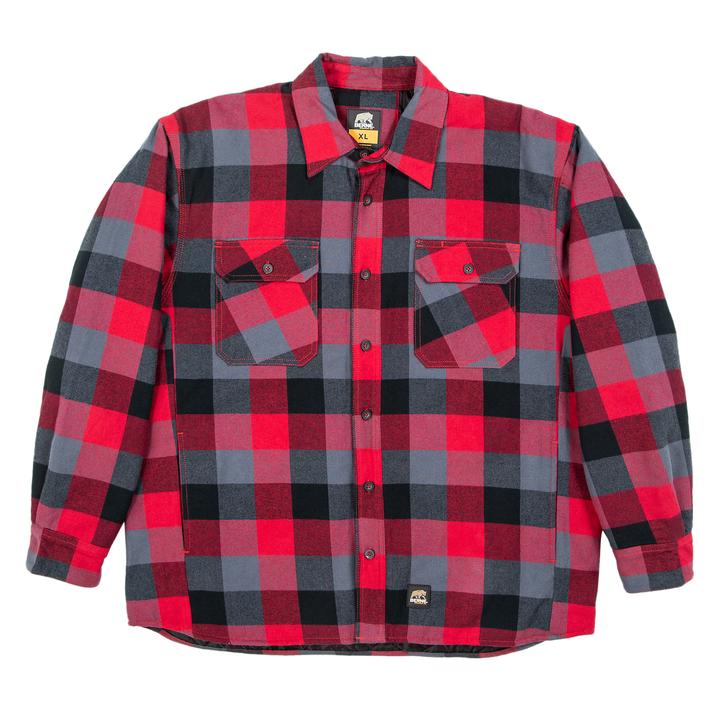 Berne Mens Flannel Shirt Jacket