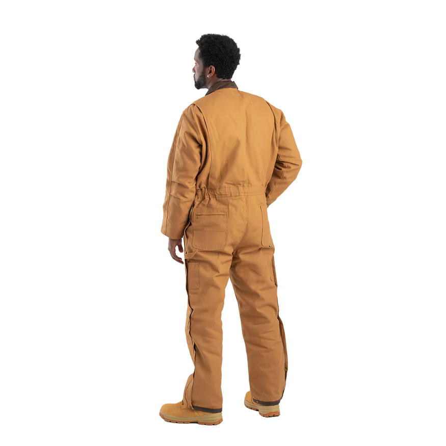 Berne Men's Heritage Duck Insulated Coverall - Brown Duck