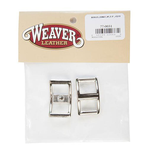 Weaver Leather Bagged Z210 Conway Buckles Nickel Plated 5/8"