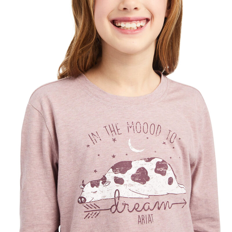 Ariat Girls Dreamin Mood Shirt Nostalgia Rose