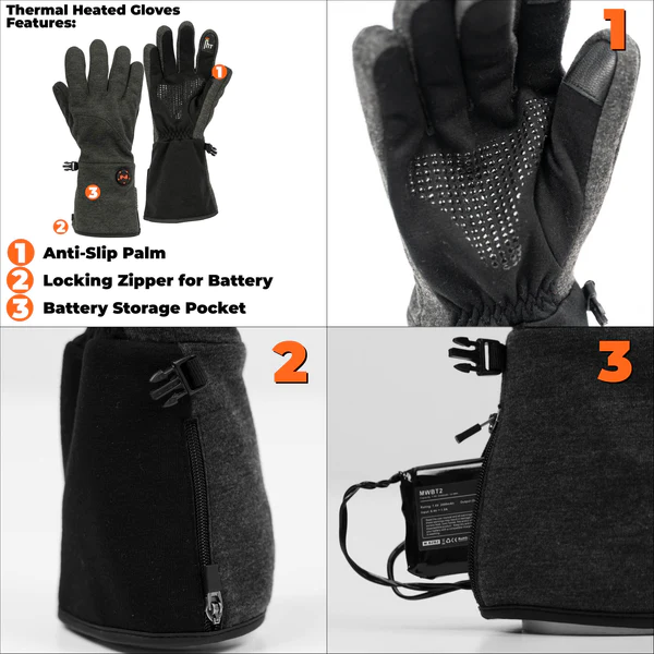 FieldSheer Unisex Thermal Heated Glove (7.4V)
