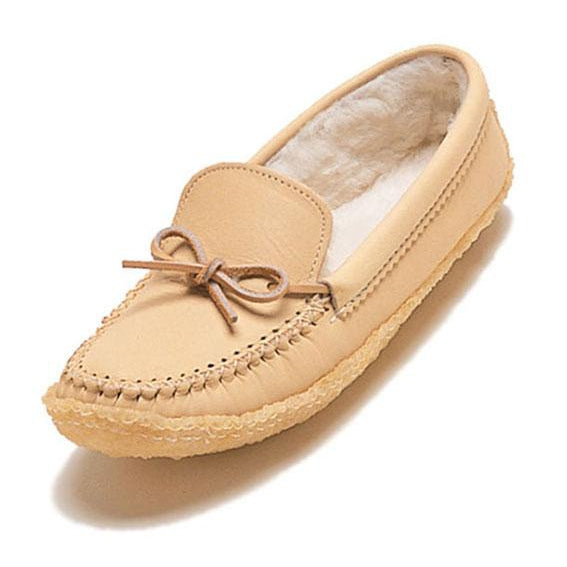 Bastien Women's Moccasins - Crepe Sole - Cream