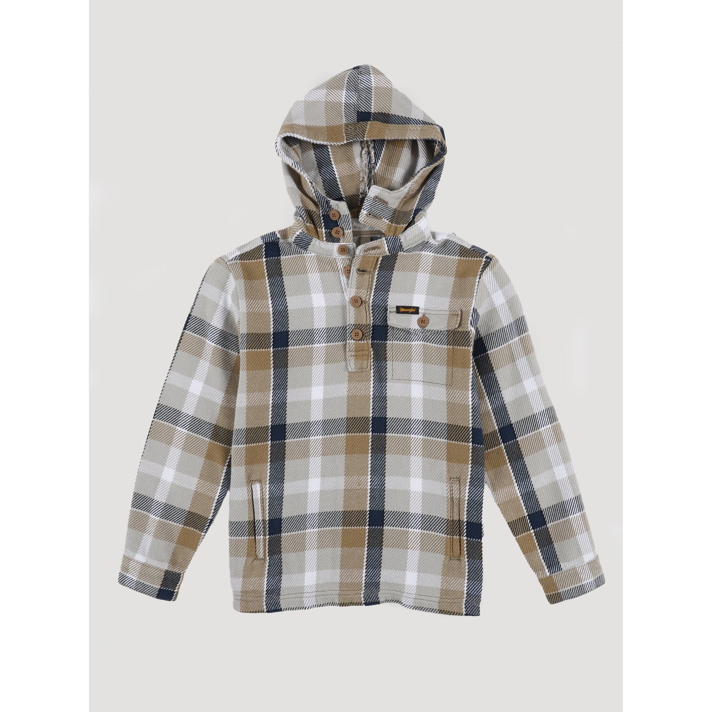 Wrangler Western Boys Lighweight Popover Plaid