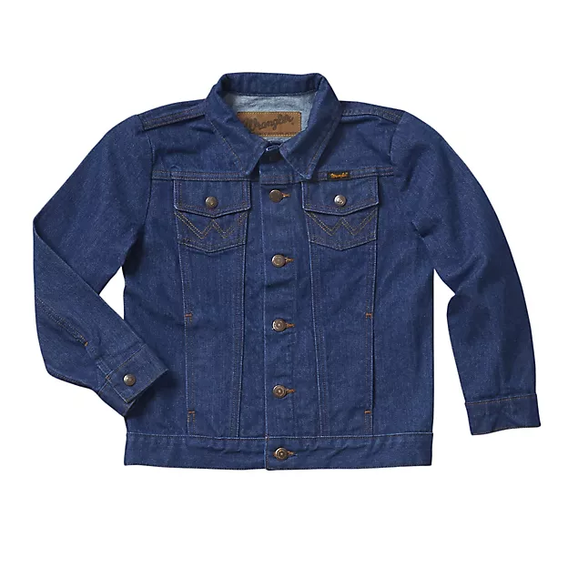 Wrangler Boy's Western Unlined Jean Jacket - Prewashed