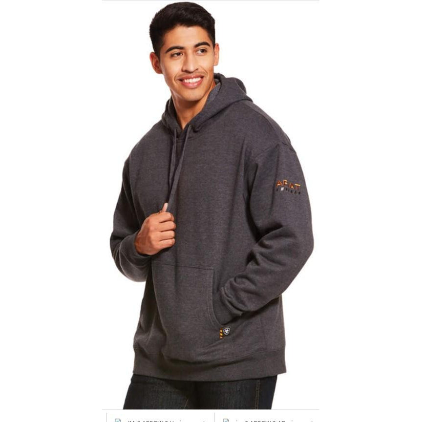 Ariat Men's Rebar Workman Hoodie - Charcoal