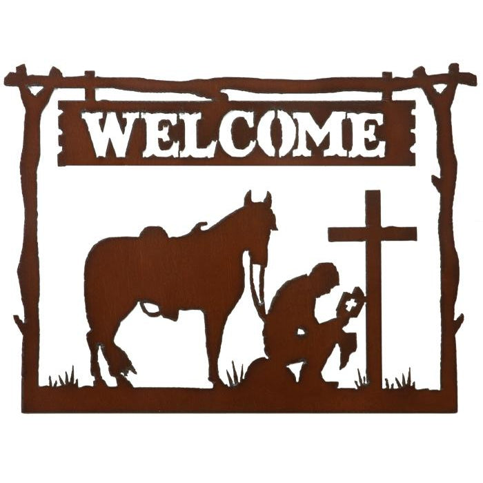 Rustic Ironwerks Horizontal Welcome Sign