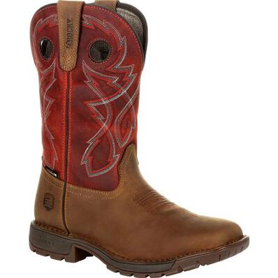 Rocky Men's Brown 11" Western Tan Red boot - Irvine Tack & Western Wear