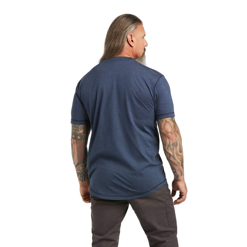 Mens Rebar Workman T-Shirt Slate Heather