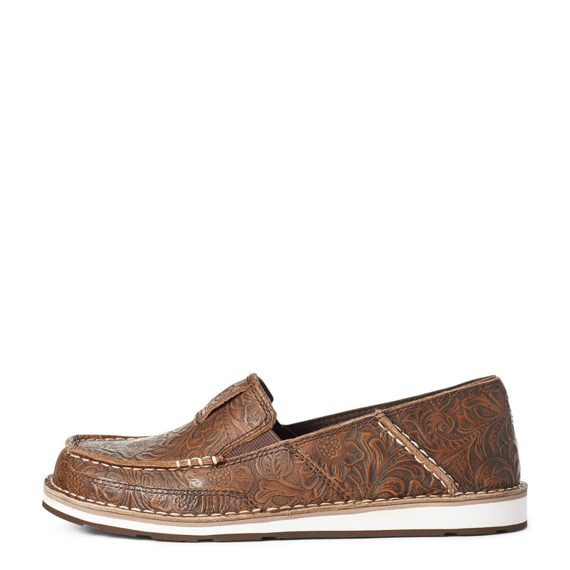 Ariat Women's Cruiser Shoes - Brown Floral Embossed