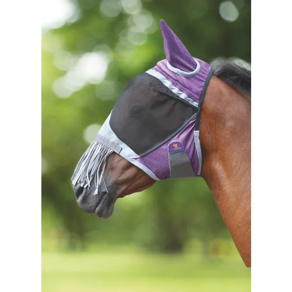 Shires Deluxe Fly Mask w/Nose Fringe