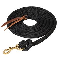 Weaver Leather 5/8x10' Cowboy Lead w/Snap - C1-BLACK