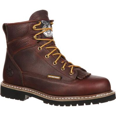 **Georgia Men's Brown 6" Work Chocolate - FINAL SALE