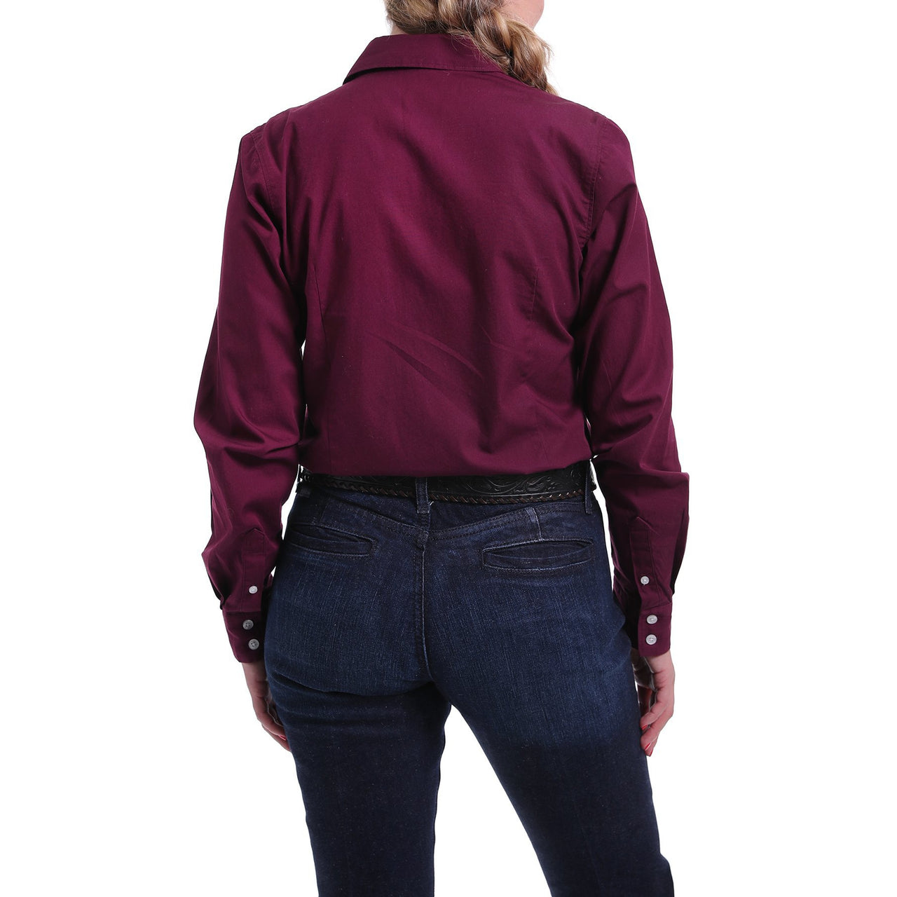 Cinch Women's Long Sleeve Shirt - Burgundy