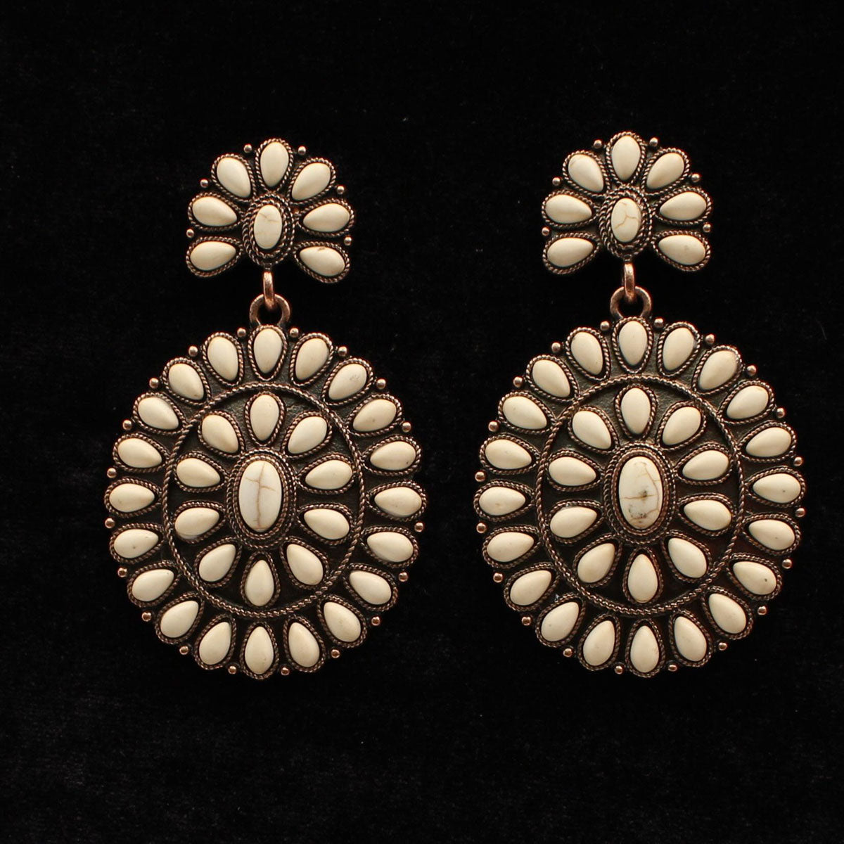 Blazin Roxx Earrings - Ivory Stone - Irvine Tack & Western Wear