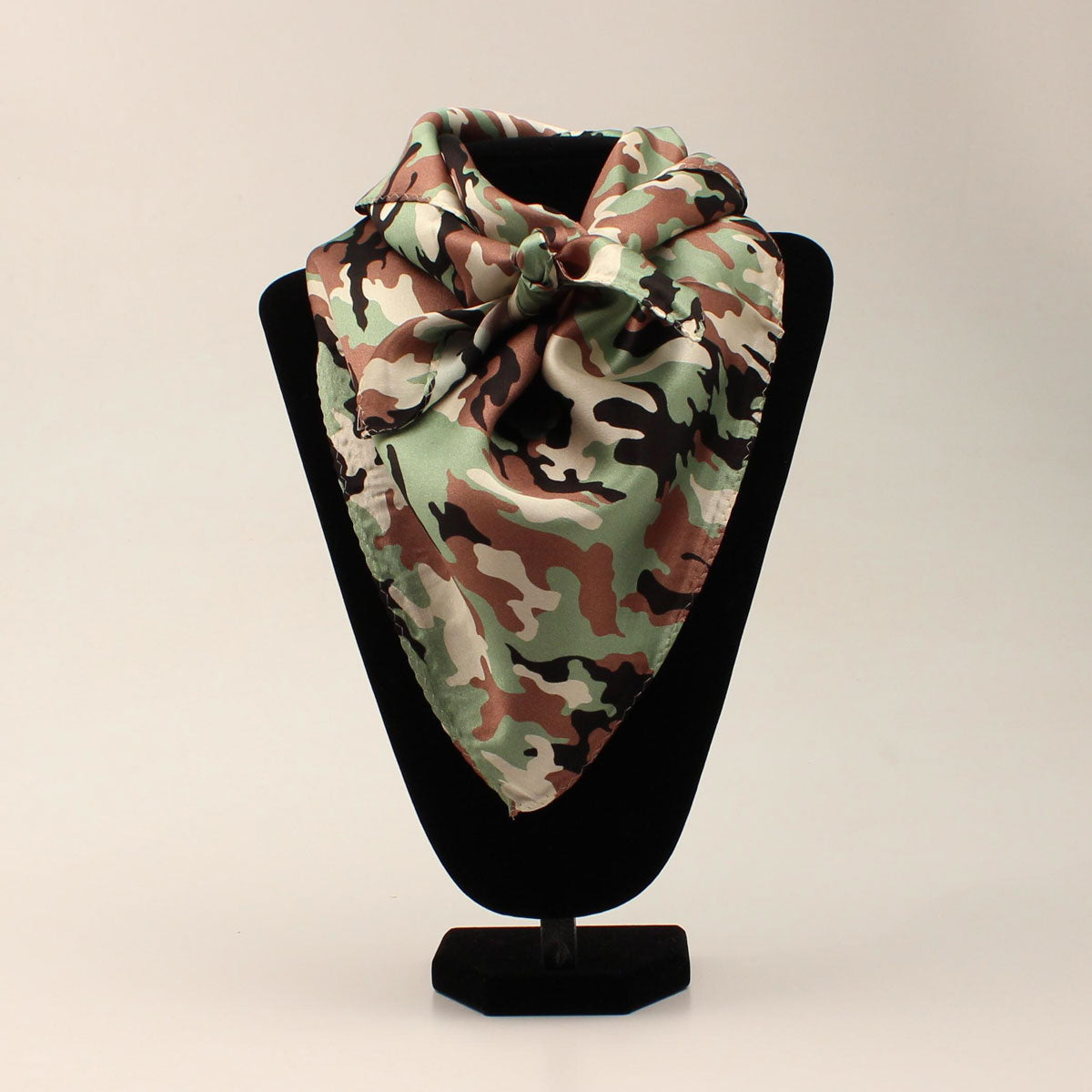 M&F 33x33 Silk Camo Wild Rag - Green/Brown