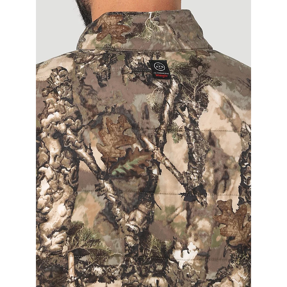 Wrangler ATG Hunter Men's Mid Layer Vest - Warmwoods Camo