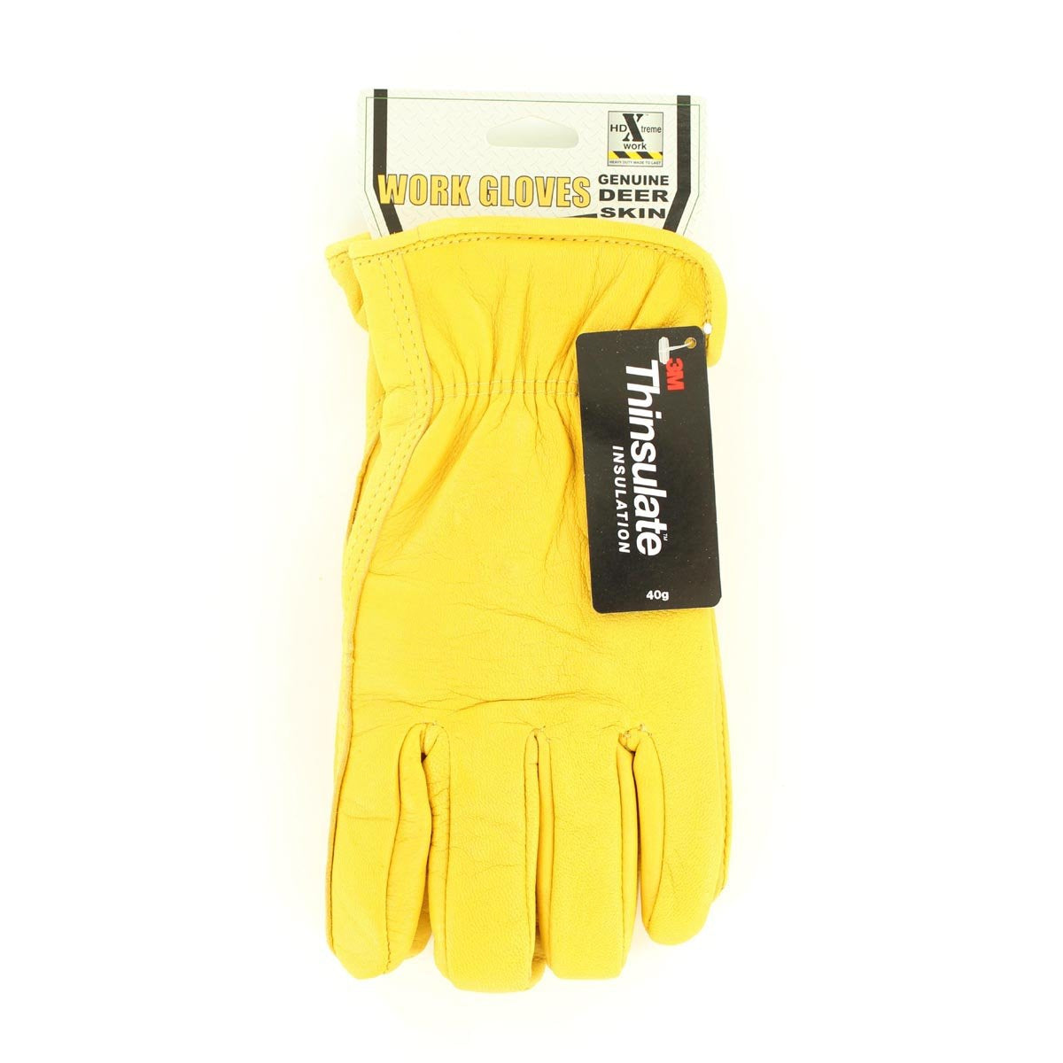 HDX Men's Deerskin Lined Gloves - Tan