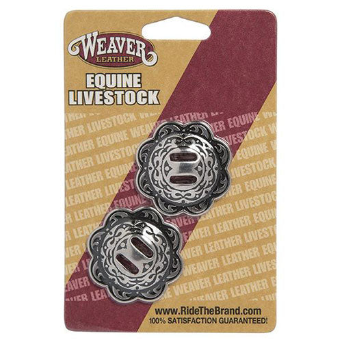 Weaver Leather Horse Shoe Brand Conchos with Slots