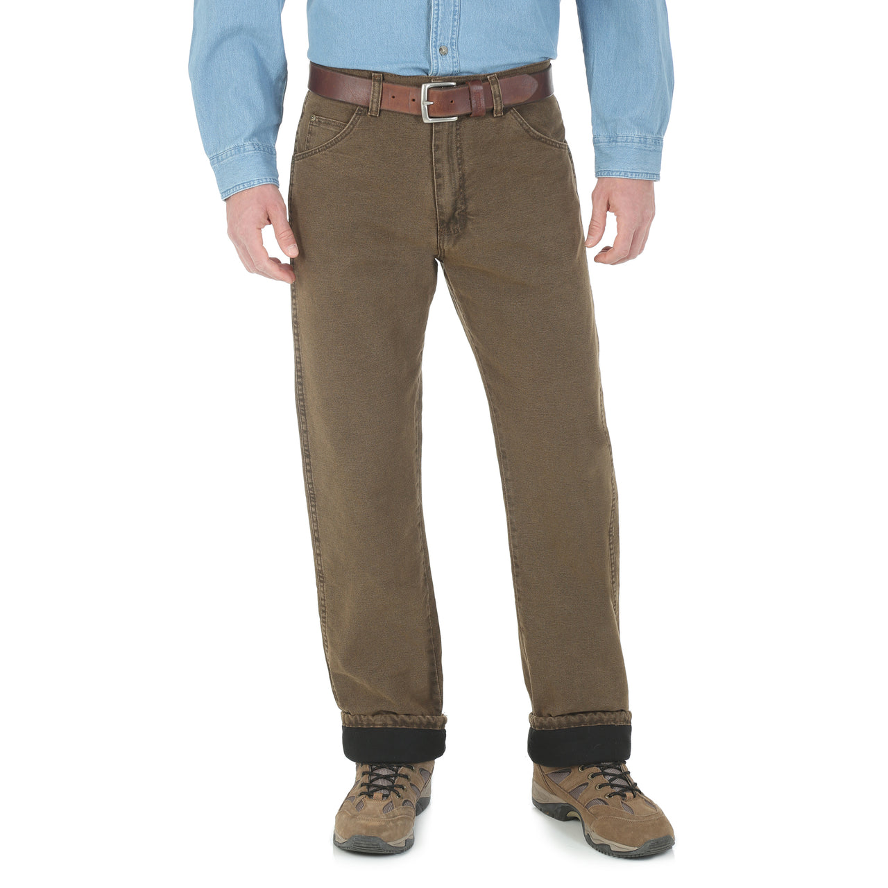 Wrangler Rugged Wear Thermal Men's Jean - Brown