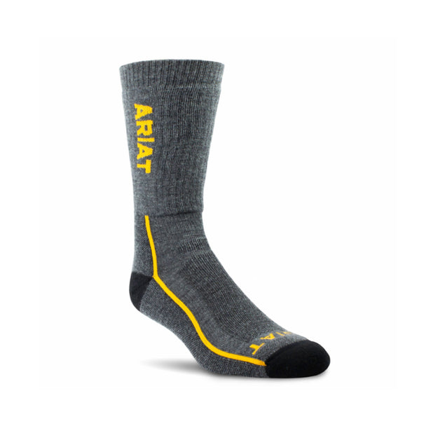 Ariat Performance Series Midweight Merino Wool Crew Socks