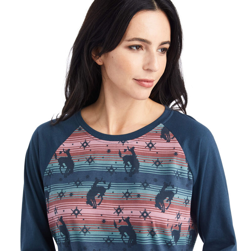 Ariat Women's Pajama Set Bucking Serape