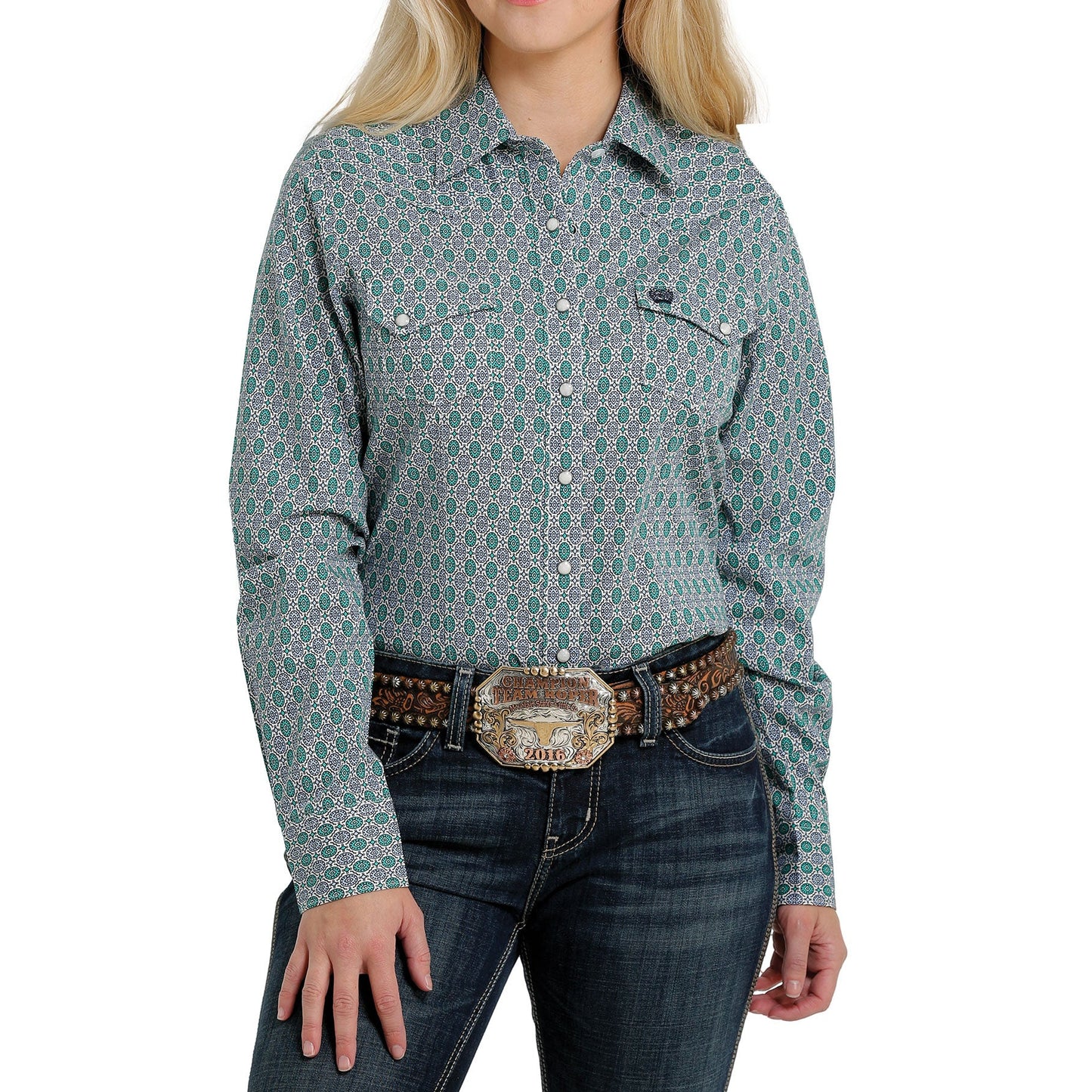 Cinch Womens LS Print Shirt