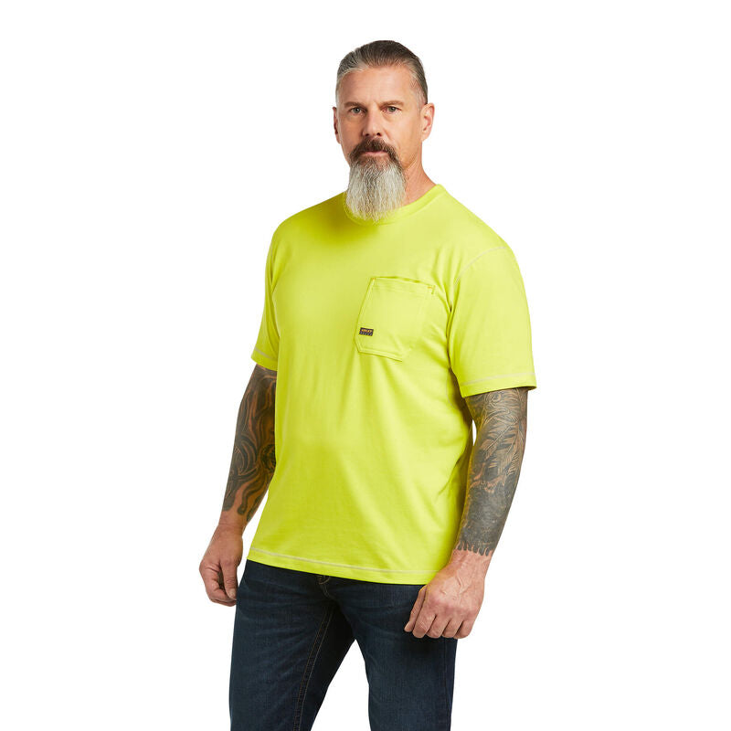 Mens Rebar Workman Logo T-Shirt Sulphur Spring