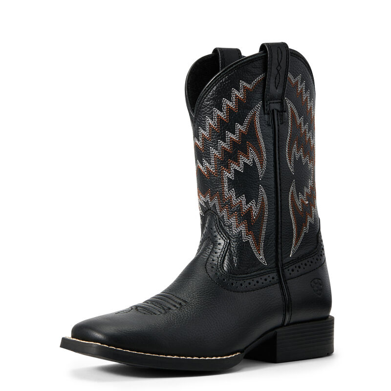 Ariat Boys Youth Tycoon Western Boots - Bear Black