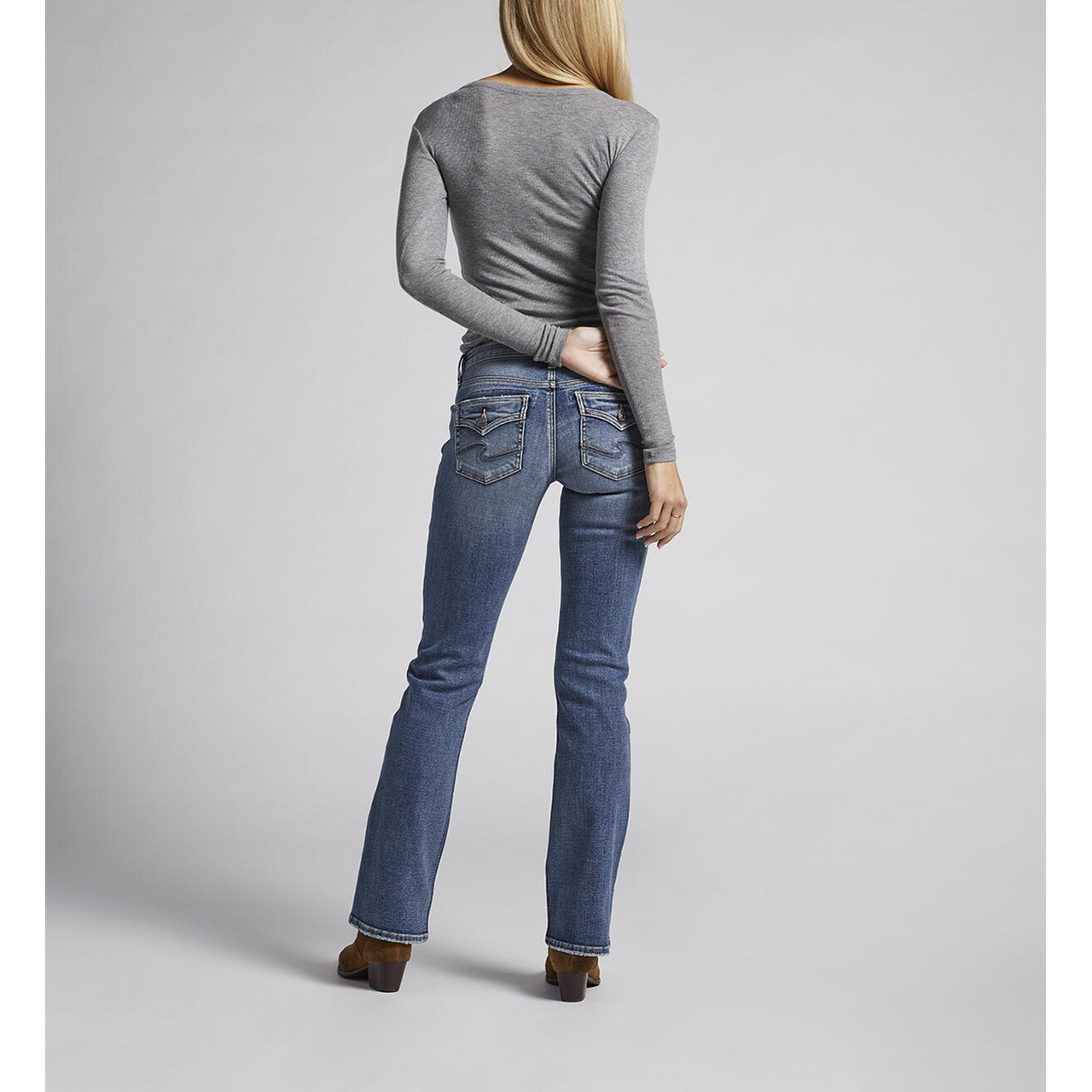 Silver Women's Britt Low Rise Slim Bootcut Jeans