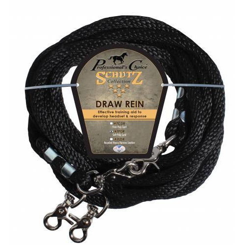 Professional's Choice Reins Draw Poly Rope 16' - Black