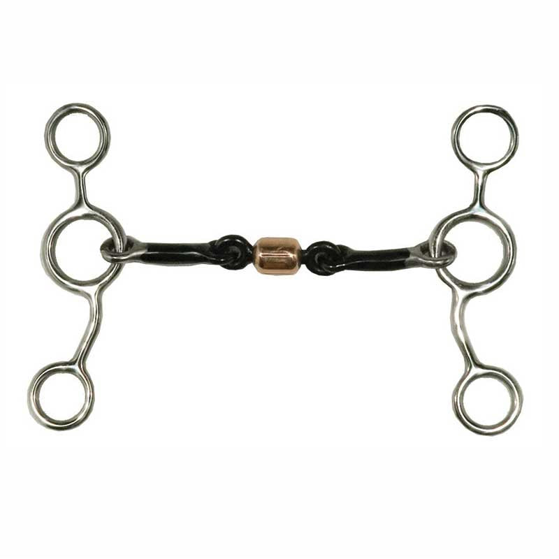 Metalab Junior Cow Horse Roller Gag Bit - 5"