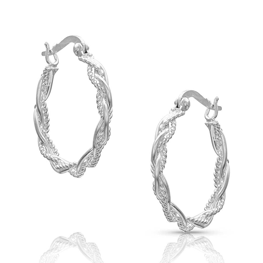 Montana Silversmith Braided Rope Hoop Earrings