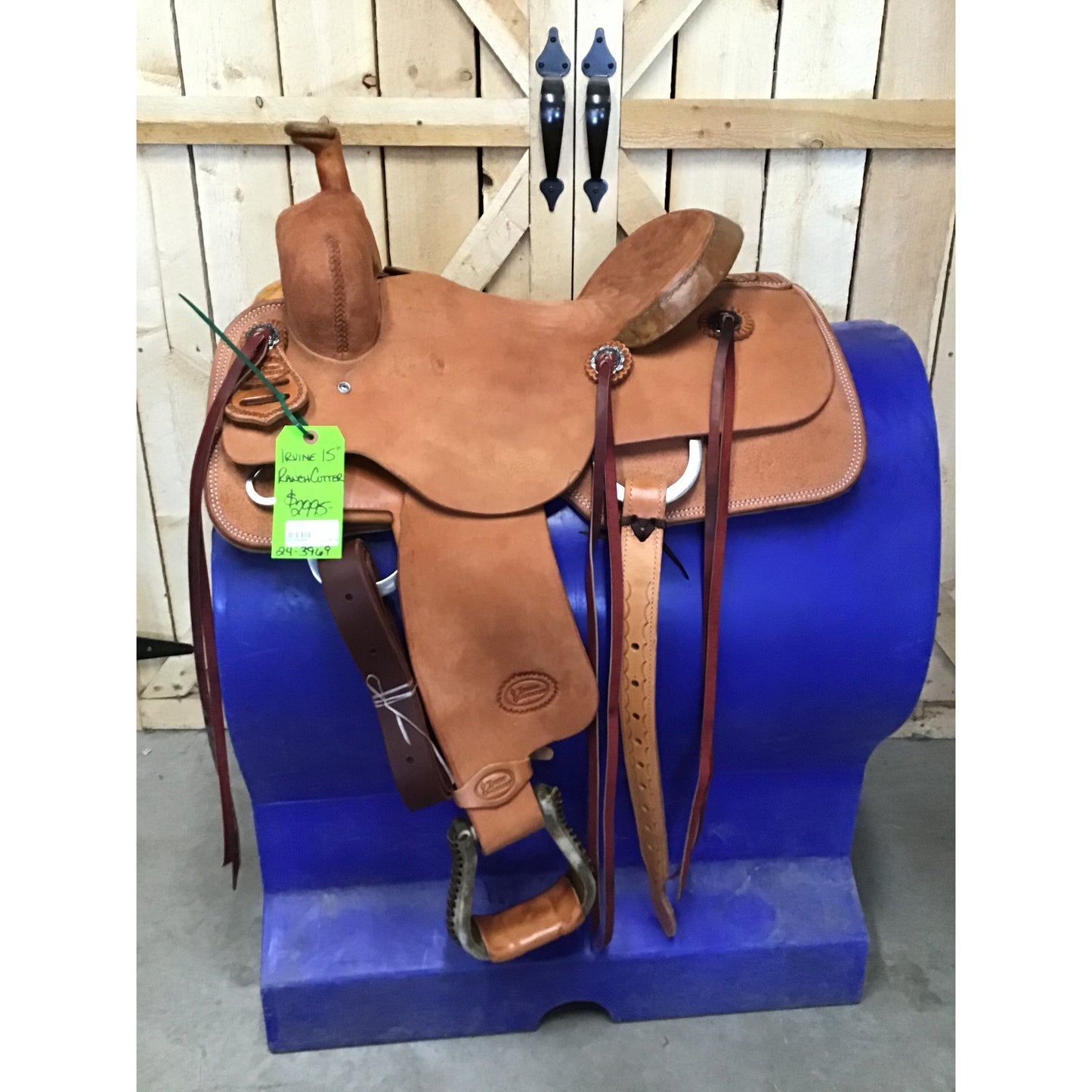 Irvine 15" Ranch Cutting Saddle