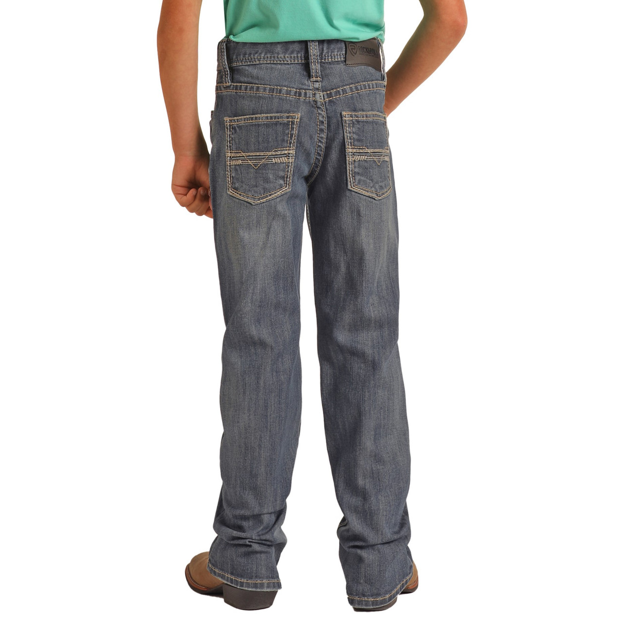 Rock & Roll Boys Relaxed Tapered Bootcut Jeans - Medium Vintage