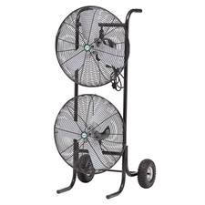 Weaver Double Fan Cart - Black