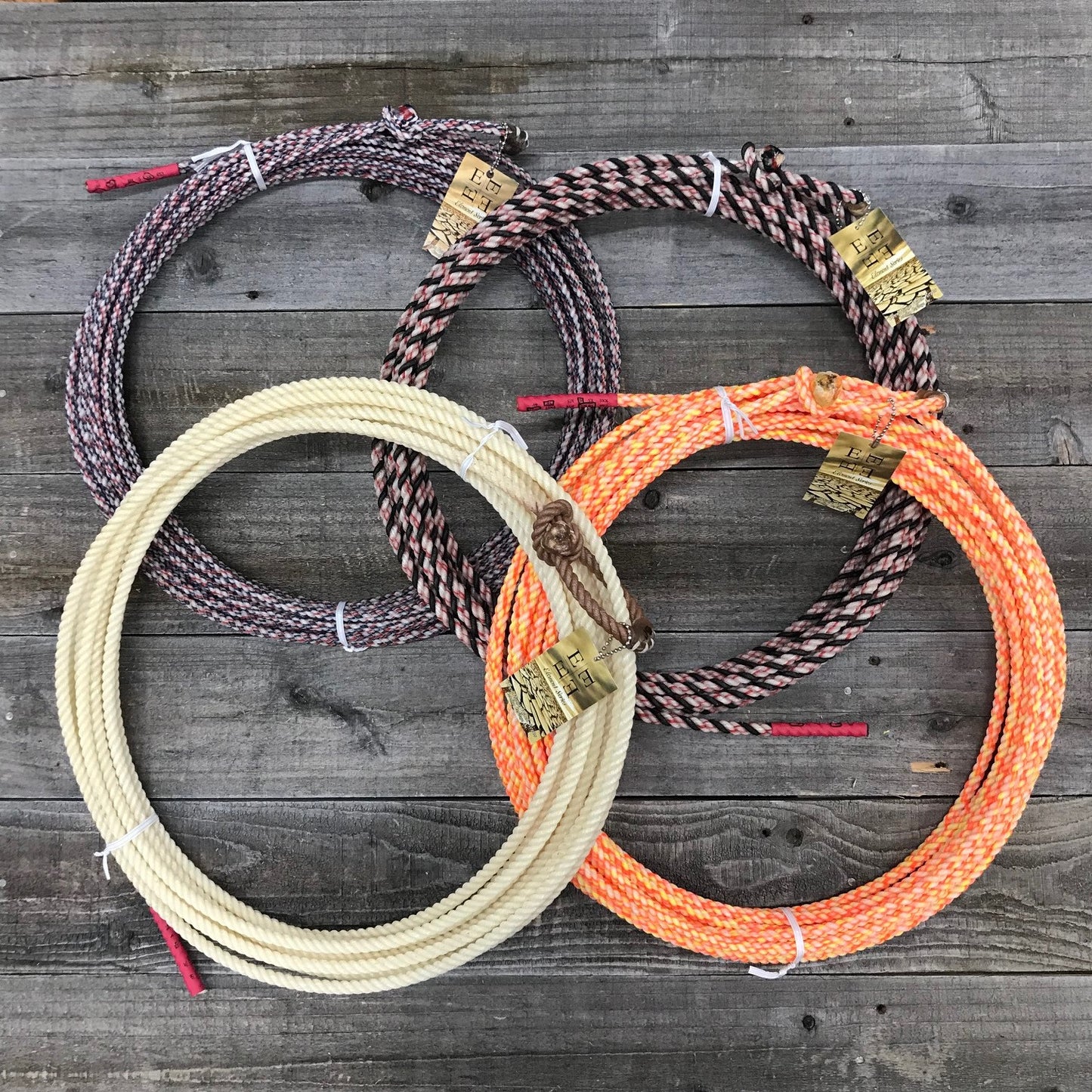 Open Range Element Series 3/8 Sct Ranch Rope - Red/White/Black