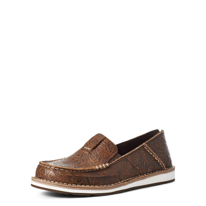 Ariat Women's Cruiser Shoes - Brown Floral Embossed