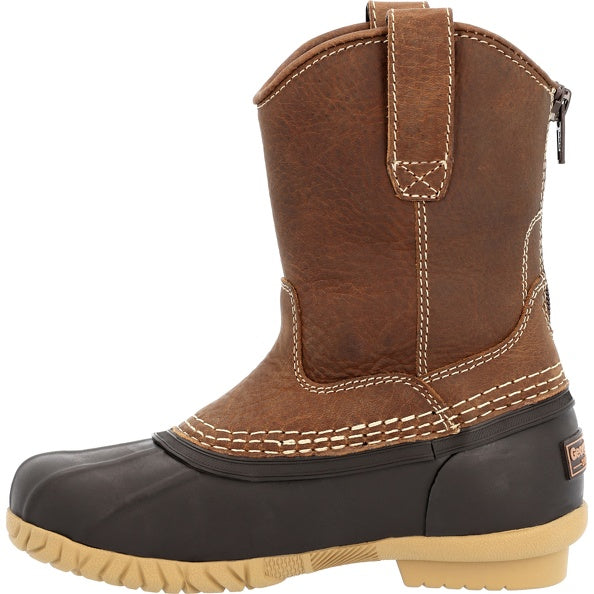 Georgia Kid Brown 8" Work Brown Boots