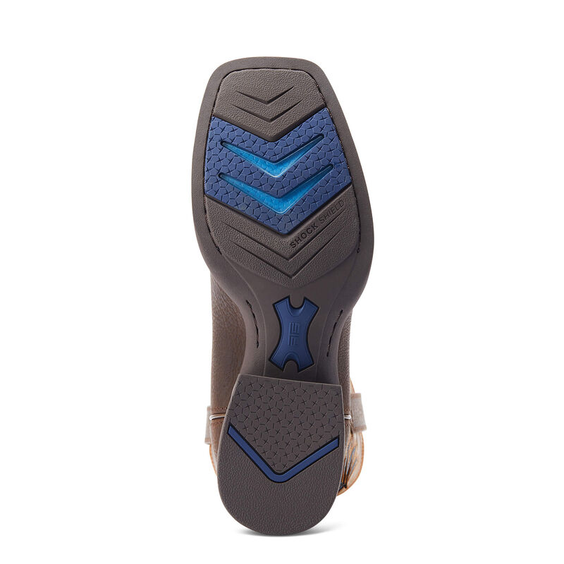 Ariat Men's Cowpuncher VentTEK Western Boots - Dark Brown/Mustard