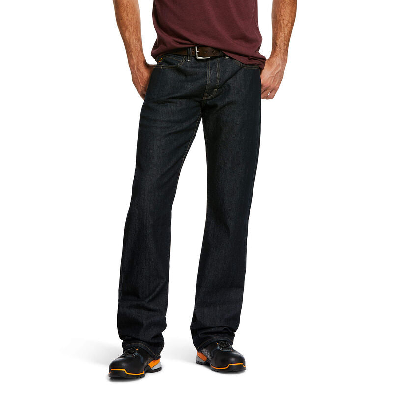 Ariat Mens Rebar M4 BSC Flannel Lined Boot Cut Jeans