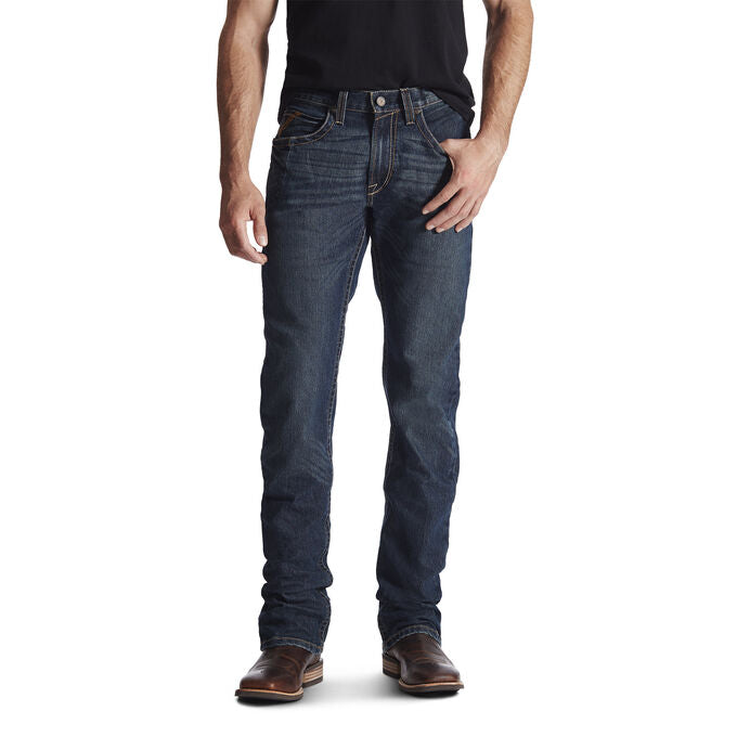 Ariat Rebar M5 Durastretch Edge STK Straight Jean Mens Low Rise - Ironside