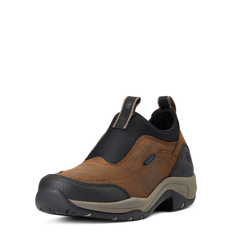 Ariat Womens Terrain Ease Waterproof Shoes - Oily Distressed Brown