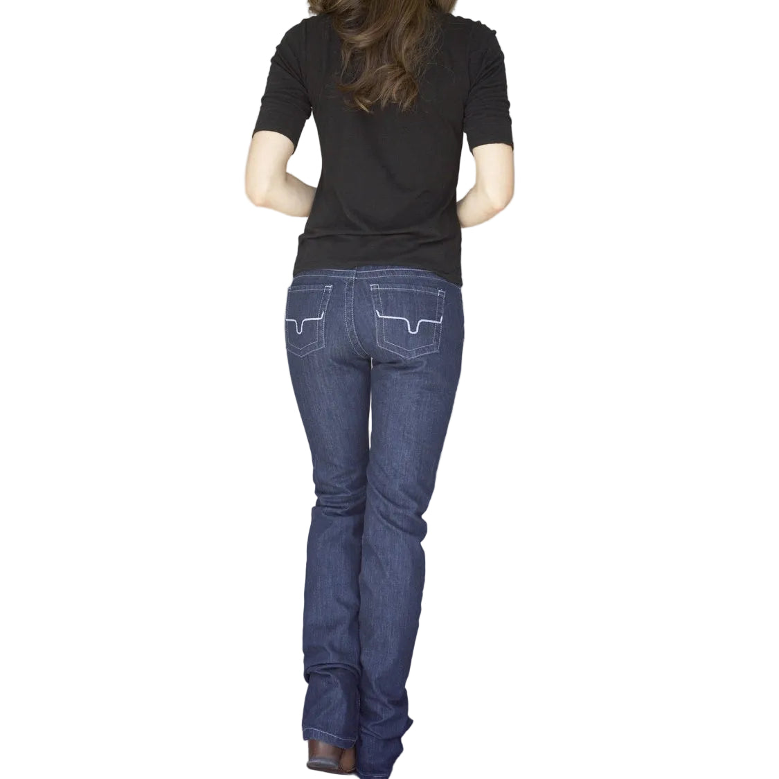 Kimes Women's Jolene Low Rise Flare Bootcut Jeans - Blue