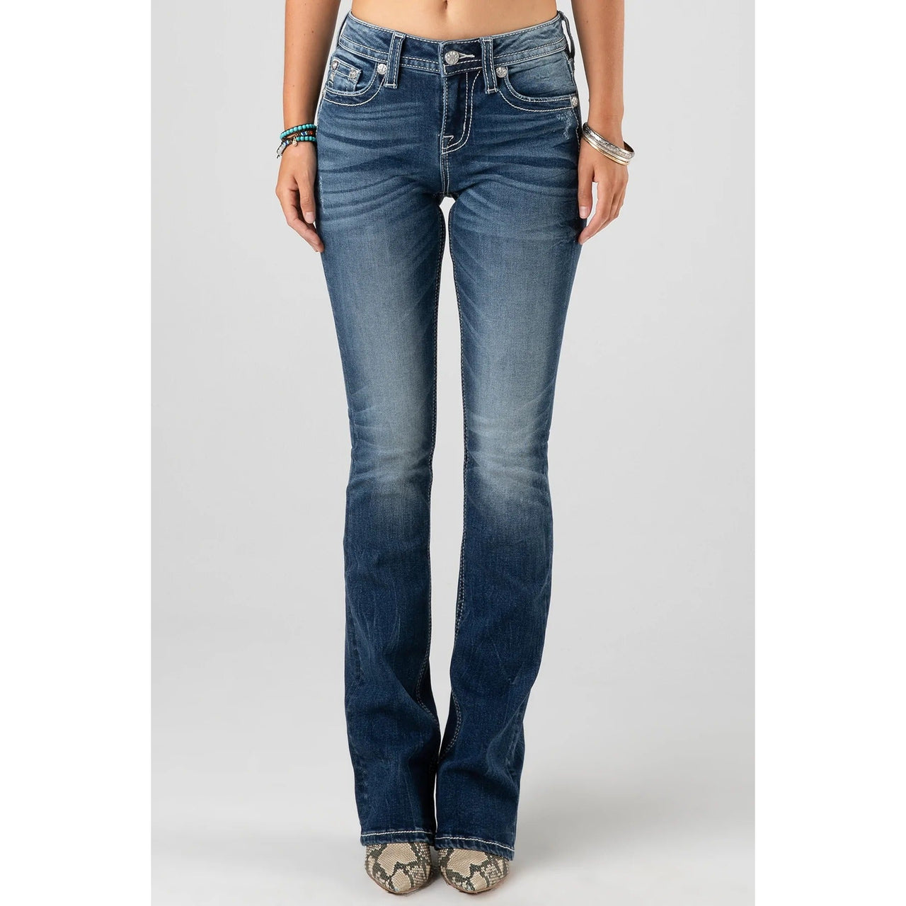 **Miss Me Mid Rise Boot Cut Jeans - A Ray of M **FINAL SALE**